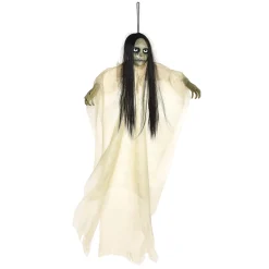 Party City Hanging Props|Creepy Zombie Girl Fabric & Plastic Hanging Decoration, 48In
