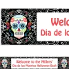 Party City Decorations|Custom Day Of The Dead Banner