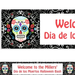 Party City Decorations|Custom Day Of The Dead Banner