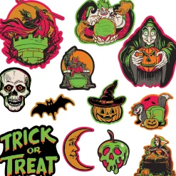 Party City Window & Wall Décor|Disney Villains Halloween Cardstock Cutouts, 12Ct