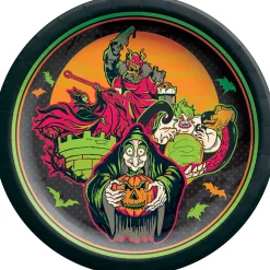 Party City Tableware & Serveware|Disney Villains Halloween Paper Dinner Plates, 10In, 18Ct