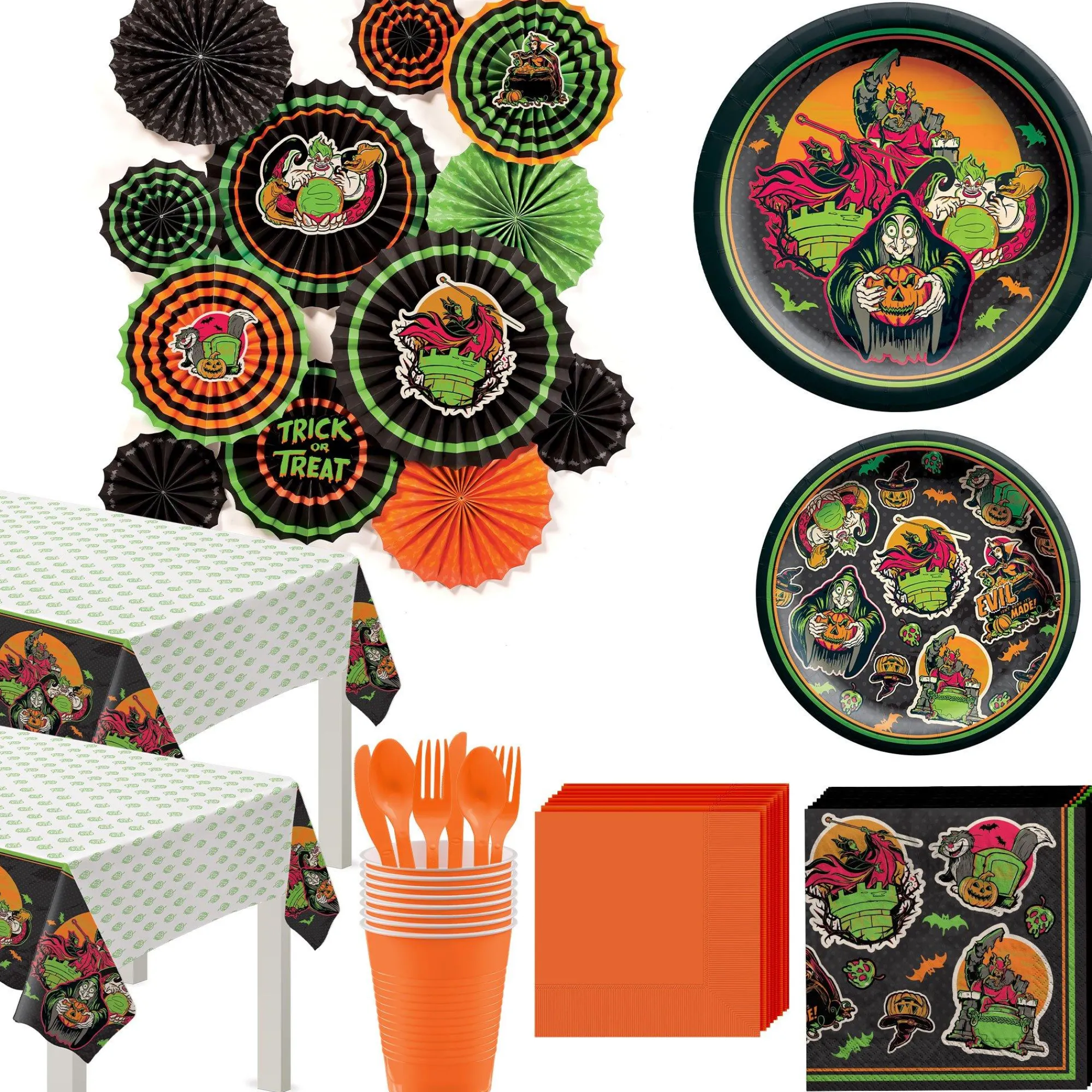 Party City Disney Villains|Disney Villains Halloween Party Kit For 18 Guests