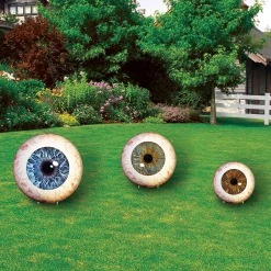 Party City Decorations|Eyes On You Plastic & Metal Yard Sign Set, 3Pc