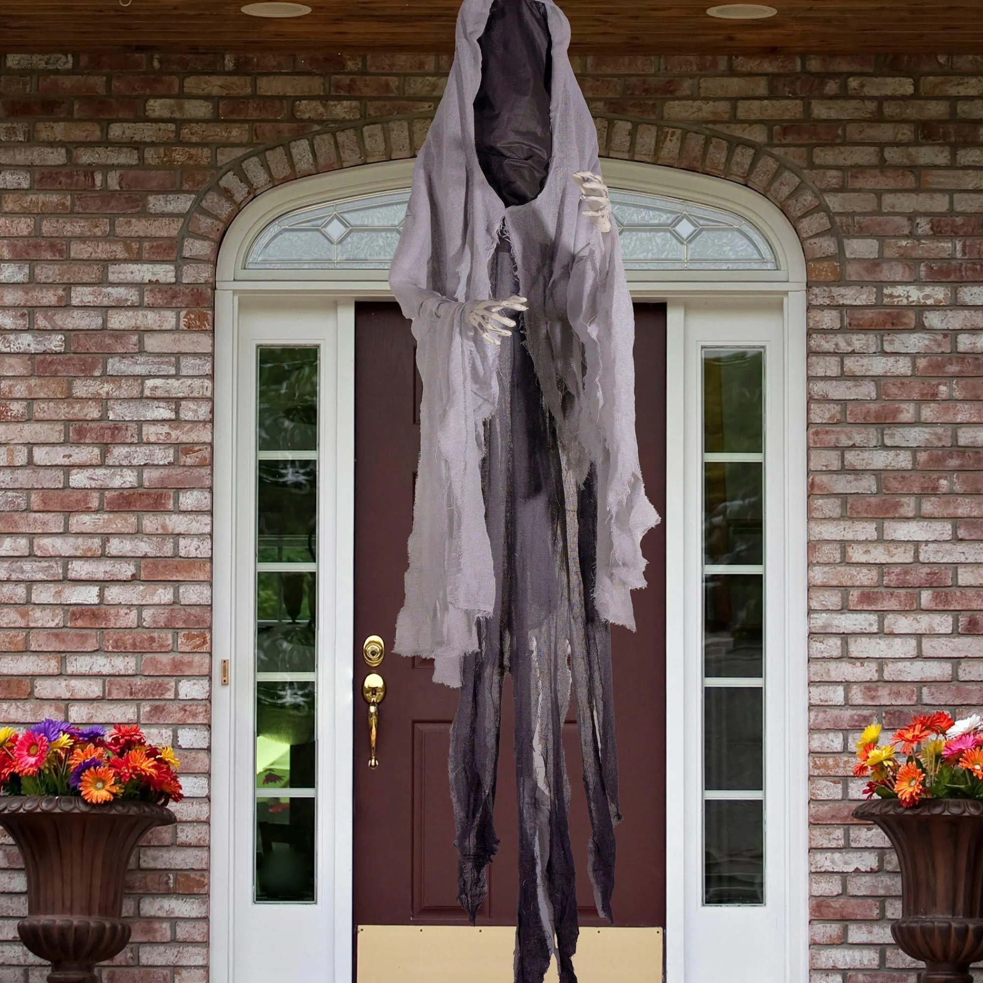 Party City Hanging Props|Faceless Ghost Hanging Halloween Decoration, 9Ft