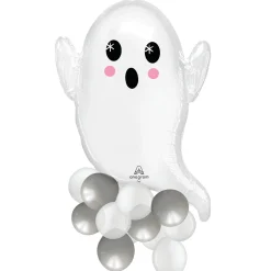 Party City Balloons|Floating Ghost Halloween Cluster Balloon, 24In X 40In