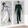 Party City Decorations|Frankenstein & Bride Of Frankenstein Plastic Scene Setter Add-Ons, 2.8Ft X 5.4In, 2Ct - Universal Classic Monsters