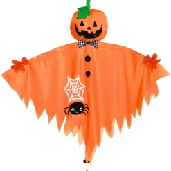 Party City Hanging Decorations|Friendly Bow Tie Jack-O'-Lantern Fabric Hanging Decoration, 48In