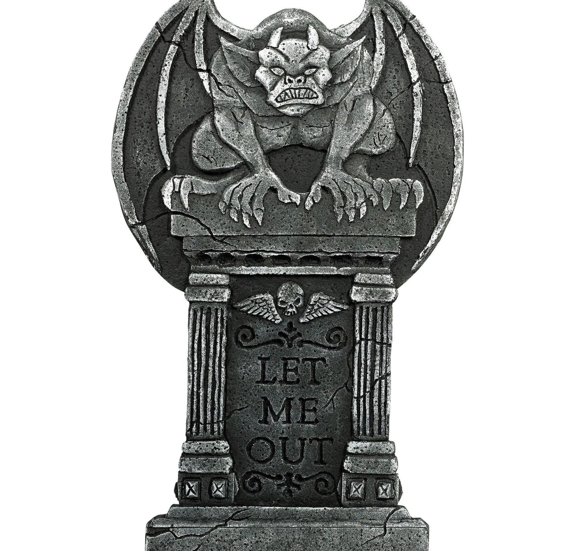Party City Tombstones & Fencing|Gargoyle Let Me Out Tombstone