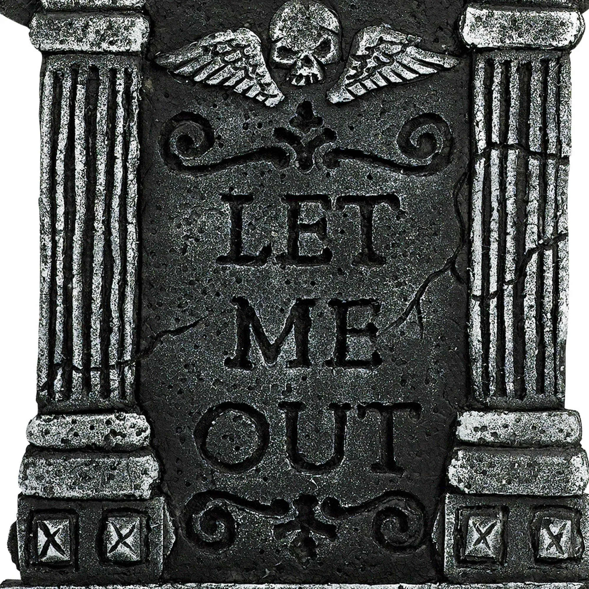 Party City Tombstones & Fencing|Gargoyle Let Me Out Tombstone