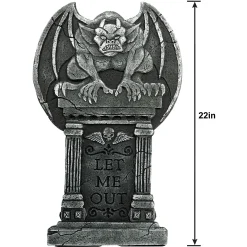 Party City Tombstones & Fencing|Gargoyle Let Me Out Tombstone