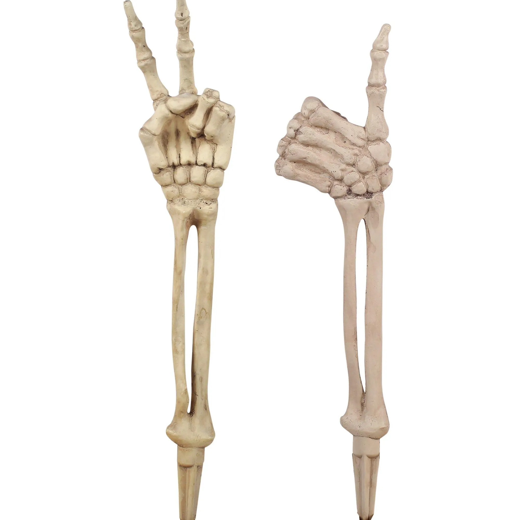 Party City Skeletons|Gesturing Skeleton Hands Plastic Yard Stakes, 18.5In, 2Ct
