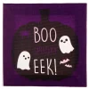 Party City Window & Wall Décor|Ghost Boo Eek Halloween Wood & Canvas Sign, 5In X 5In