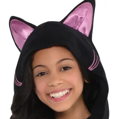 Girl Party City Animal & Bug|Girls Zipster Black Cat One Piece Costume