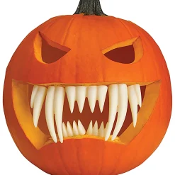 Party City Pumpkin Carving Kits|Glow-In-The-Dark Pumpkin Buck Teeth 7Pc