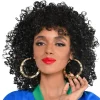 Party City Jewelry-Gold Classic Bamboo Hoop Earrings