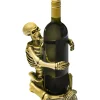 Party City Skeletons|Gold Skeleton Wine Bottle Holder, 8.6In