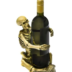 Party City Skeletons|Gold Skeleton Wine Bottle Holder, 8.6In