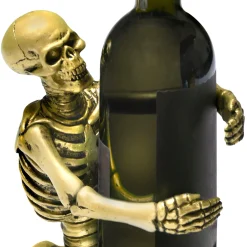 Party City Skeletons|Gold Skeleton Wine Bottle Holder, 8.6In