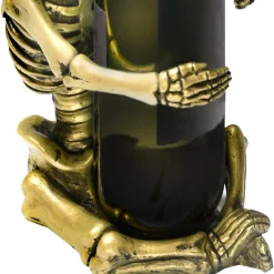 Party City Skeletons|Gold Skeleton Wine Bottle Holder, 8.6In