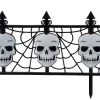 Party City Yard Stakes & Signs|Gothic Skull Fences 2Ct