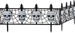 Party City Yard Stakes & Signs|Gothic Skull Fences 2Ct