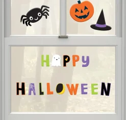 Party City Window & Wall Décor|Halloween Friends Gel Cling Decals 17Ct