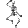 Party City Window & Wall Décor|Halloween Skeleton Jointed Cardstock Cutout, 53In