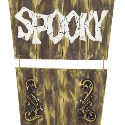 Party City Hanging Decorations|Hanging Coffin With Animated Skull, 5Ft - Halloween Decoration