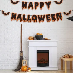 Party City Window & Wall Décor|Happy Halloween Cardstock Banners, 2Ct