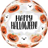 Party City Balloons|Happy Halloween Fun & Spooky Pumpkins & Ghosts Plastic Balloon, 18In - Clearz