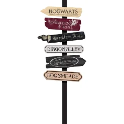 Party City Harry Potter Hogwarts|Harry Potter Fiberboard Directional Yard Stake, 47.1In