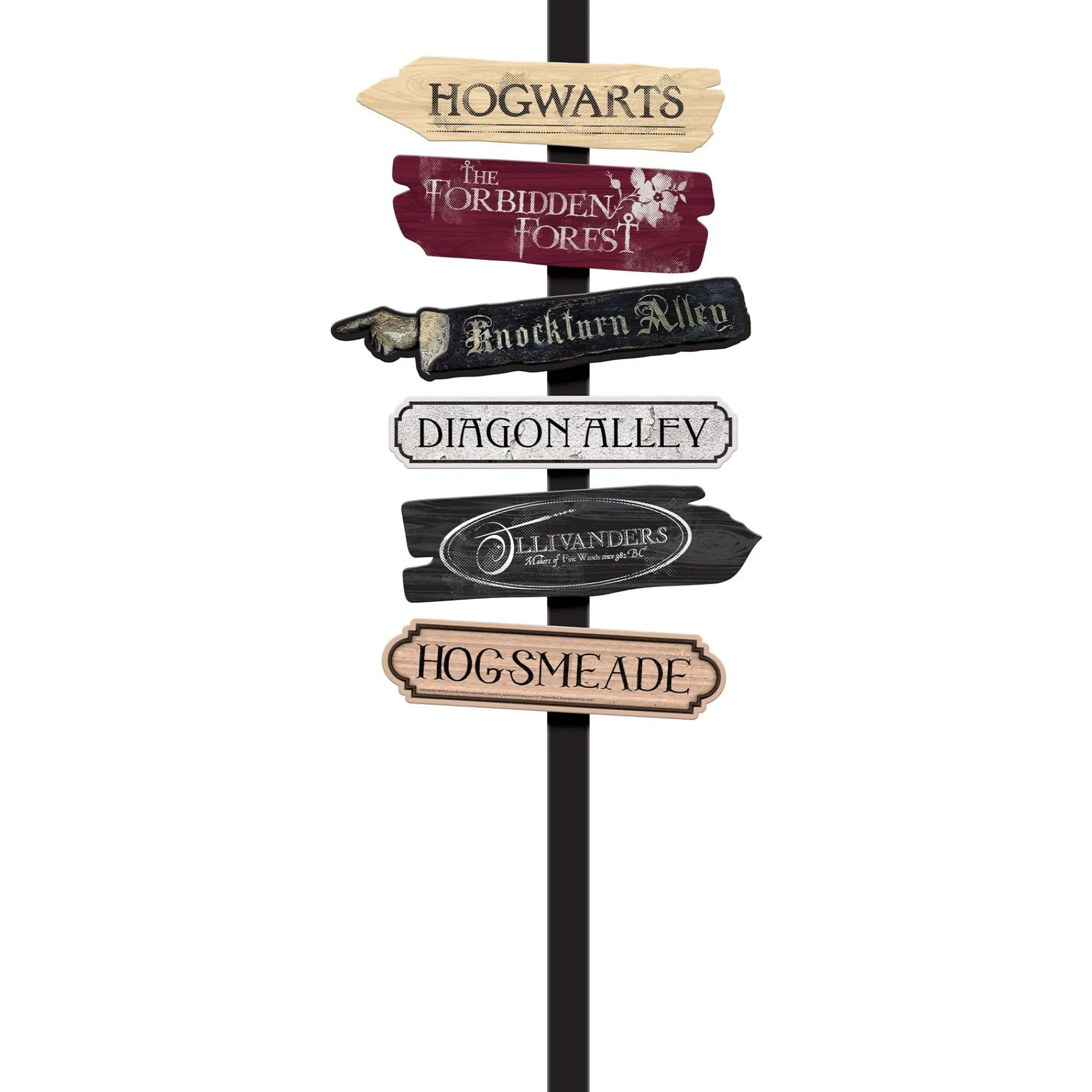 Party City Harry Potter Hogwarts|Harry Potter Fiberboard Directional Yard Stake, 47.1In