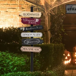 Party City Harry Potter Hogwarts|Harry Potter Fiberboard Directional Yard Stake, 47.1In