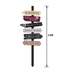 Party City Yard Stakes & Signs|Harry Potter Fiberboard Directional Yard Stake, 47.1In
