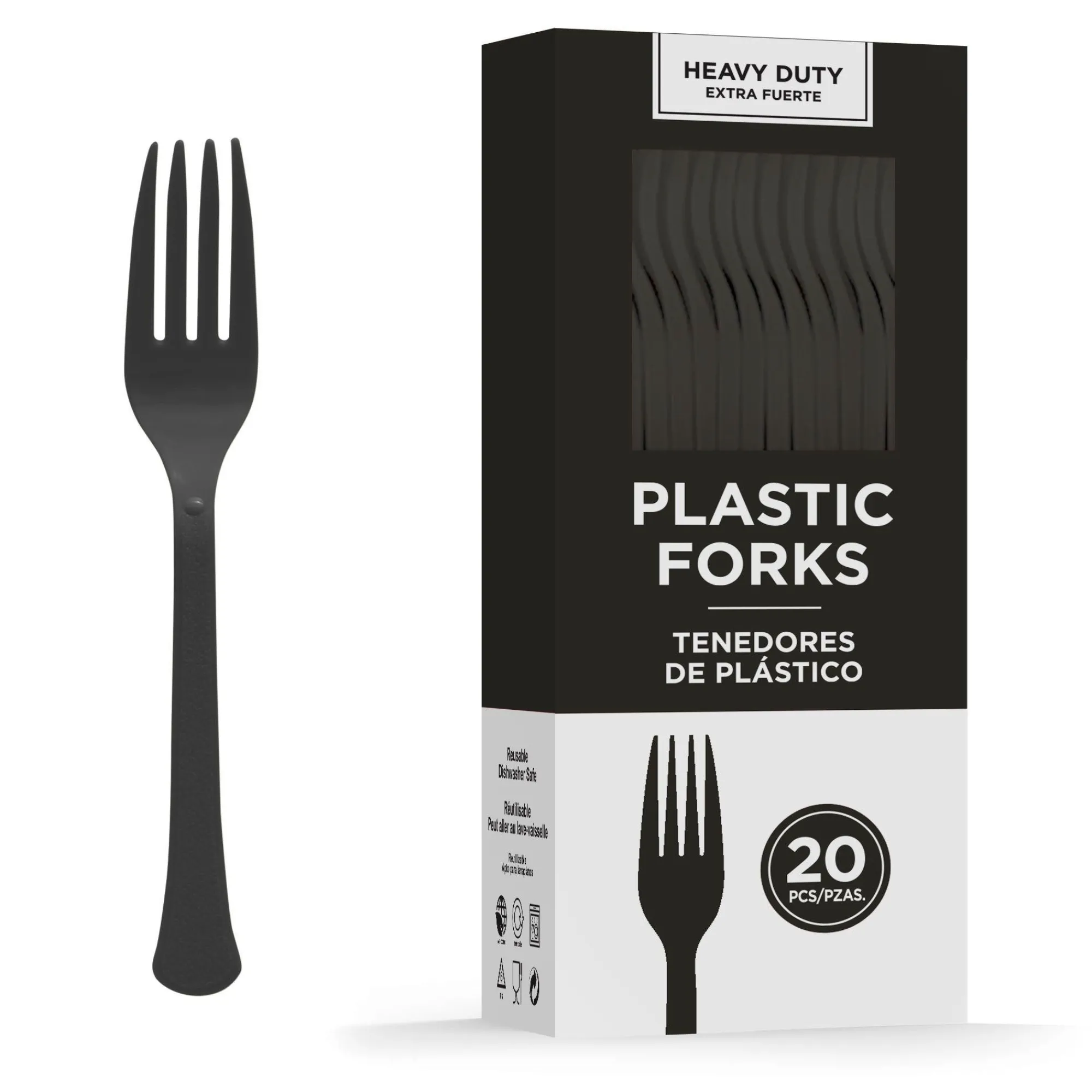 Party City The Nightmare Before Christmas|Heavy-Duty Plastic Forks, 20Ct