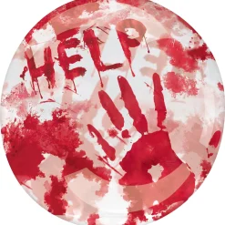 Party City Get Axed|Help Blood Splatter Plastic Balloon, 18In - Clearz