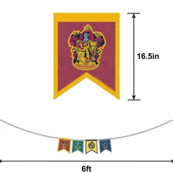 Party City Decorations|Hogwarts Felt Pennant Banner, 6Ft - Harry Potter