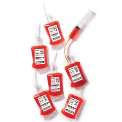 Party City Get Axed|Horror Monster Blood Bag Drink Pouches, 10Oz, 10Ct