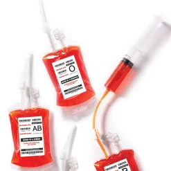Party City Get Axed|Horror Monster Blood Bag Drink Pouches, 10Oz, 10Ct