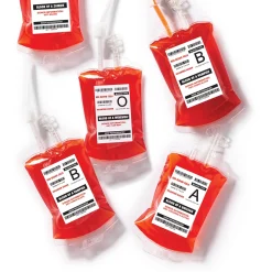 Party City Get Axed|Horror Monster Blood Bag Drink Pouches, 10Oz, 10Ct