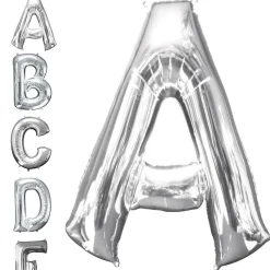 Party City Balloons|34In Silver Letter Balloon (A)