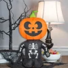 Party City Spooky Friends|Inflatable Halloween Pumpkin Boy Decoration, 19.6In