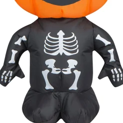 Party City Spooky Friends|Inflatable Halloween Pumpkin Boy Decoration, 19.6In