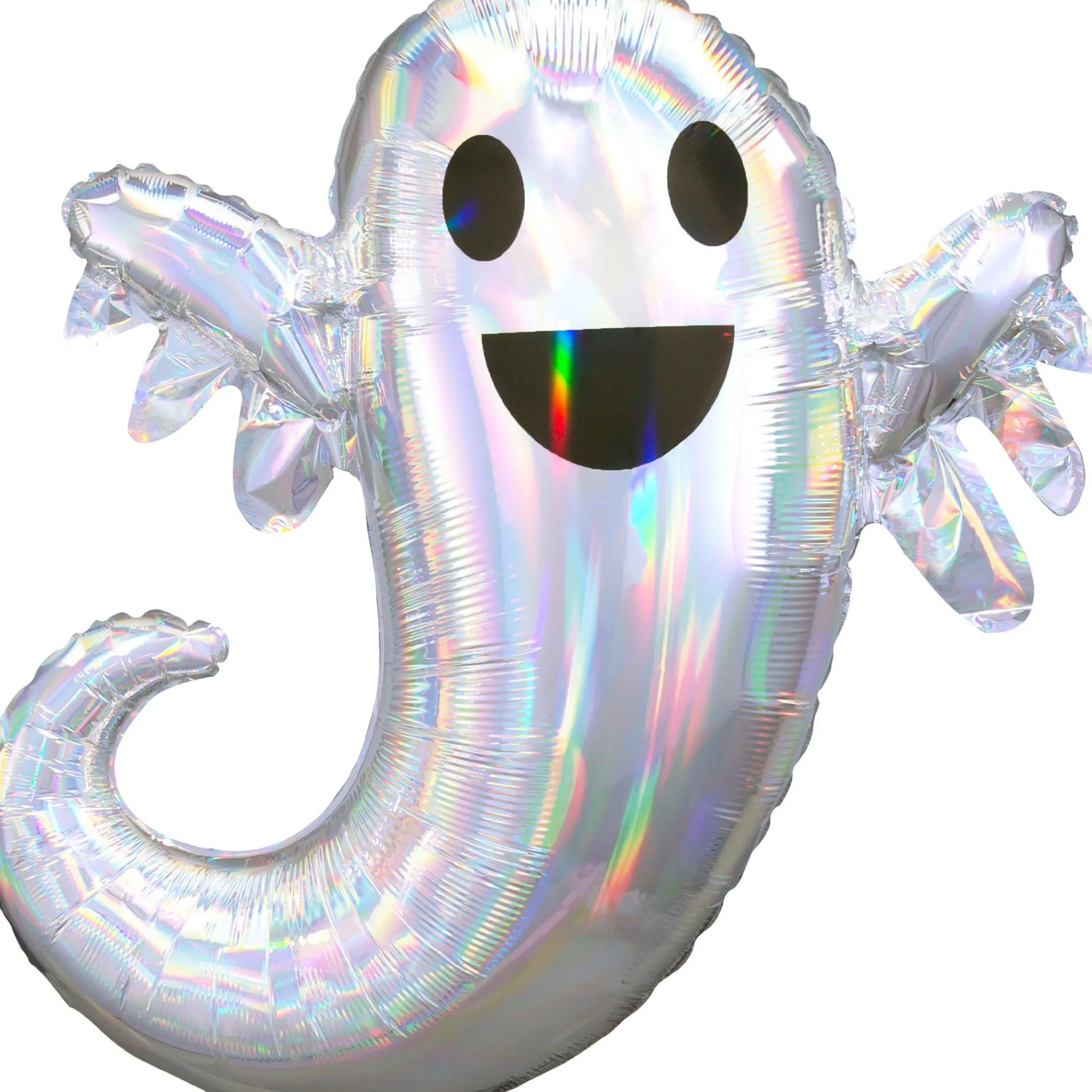 Party City Balloons|Iridescent Friendly Ghost Foil Balloon, 25In X 28In - Halloween