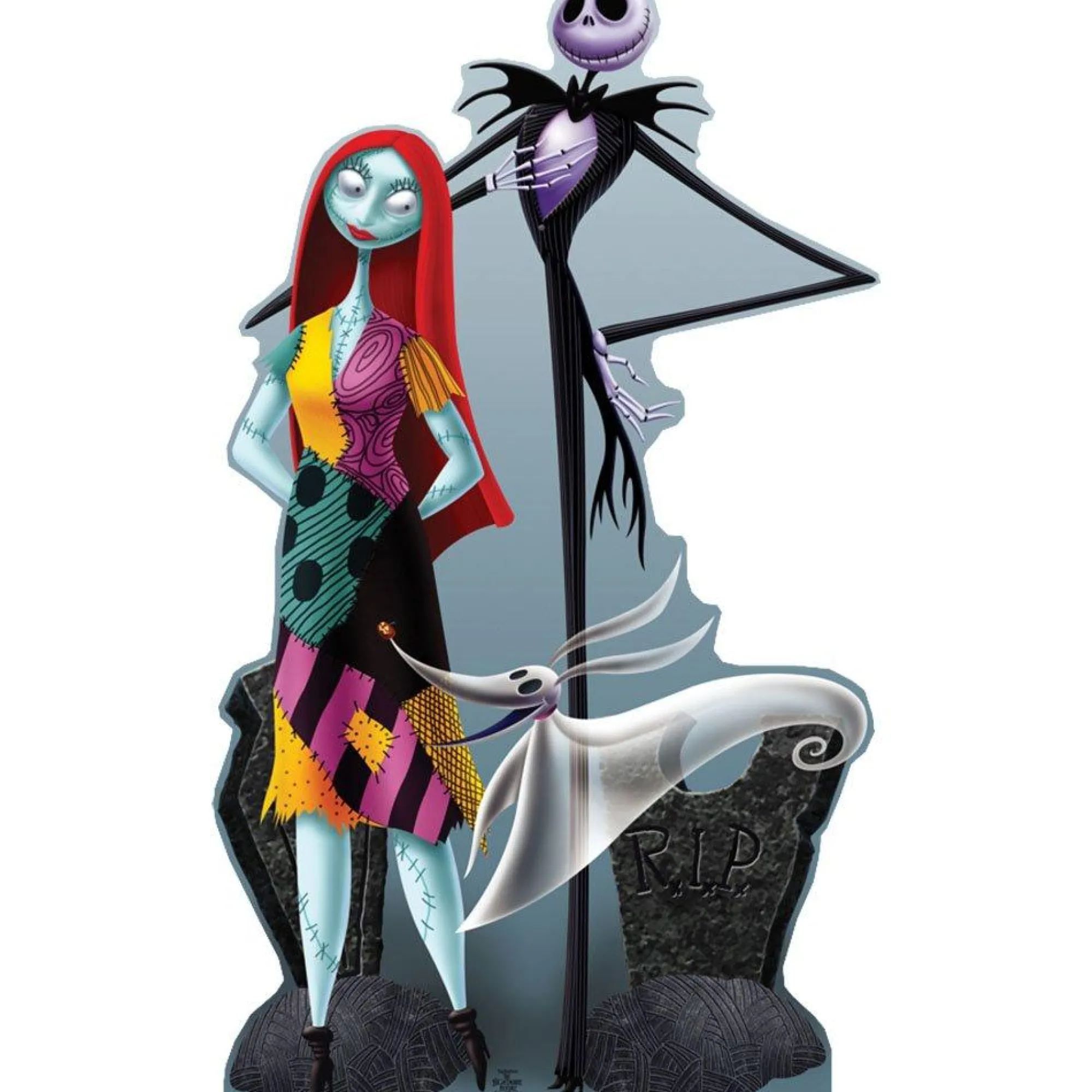 Party City The Nightmare Before Christmas|Jack Skellington & Sally Cardboard Cutout, 6Ft - The Nightmare Before Christmas