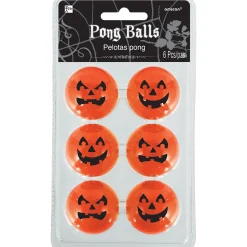 Party City Pi Atas, Games, & Activities|Jack-O'-Lantern Pong Balls 6Ct