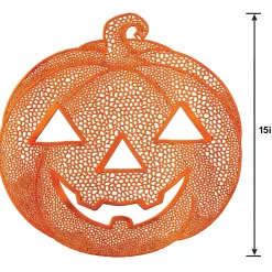 Party City Table Décor & Centerpieces|Jack-O'-Lantern Vinyl Placemat, 15In