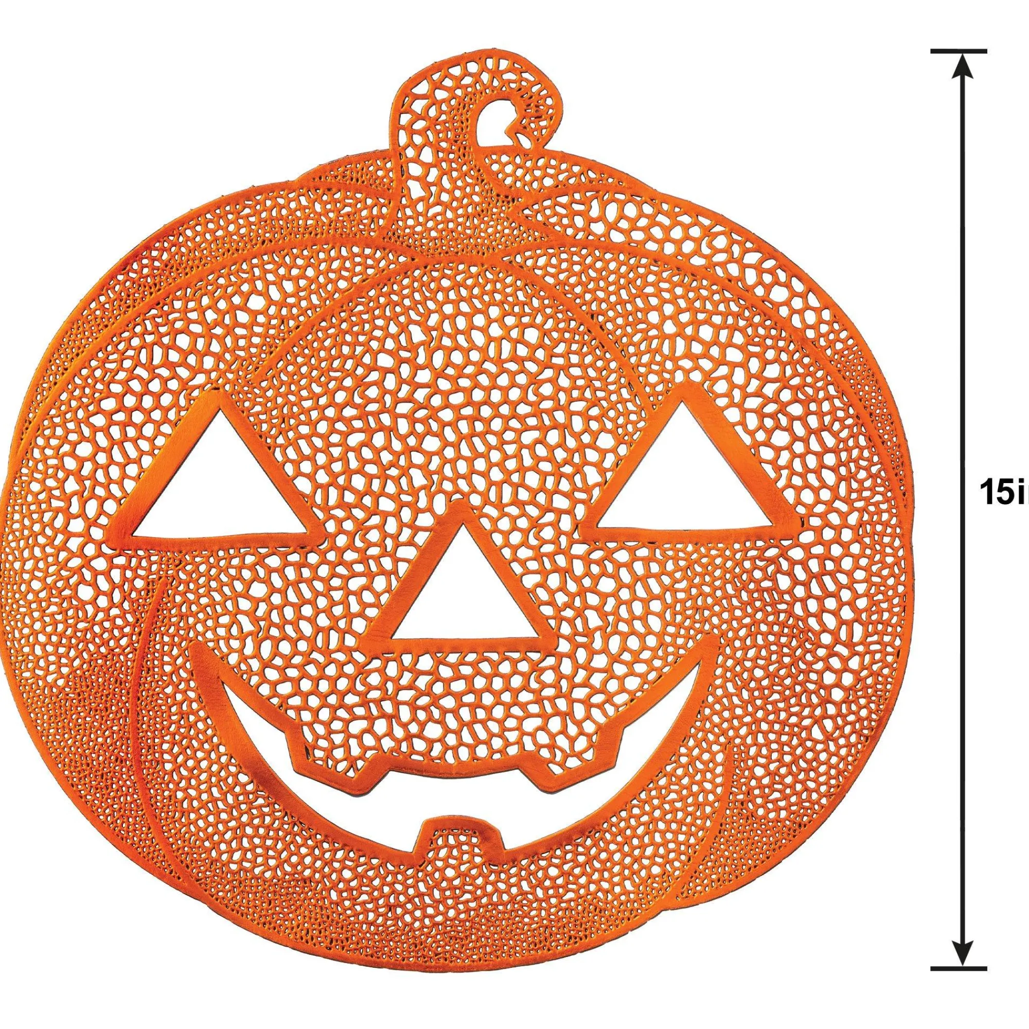 Party City Table Décor & Centerpieces|Jack-O'-Lantern Vinyl Placemat, 15In