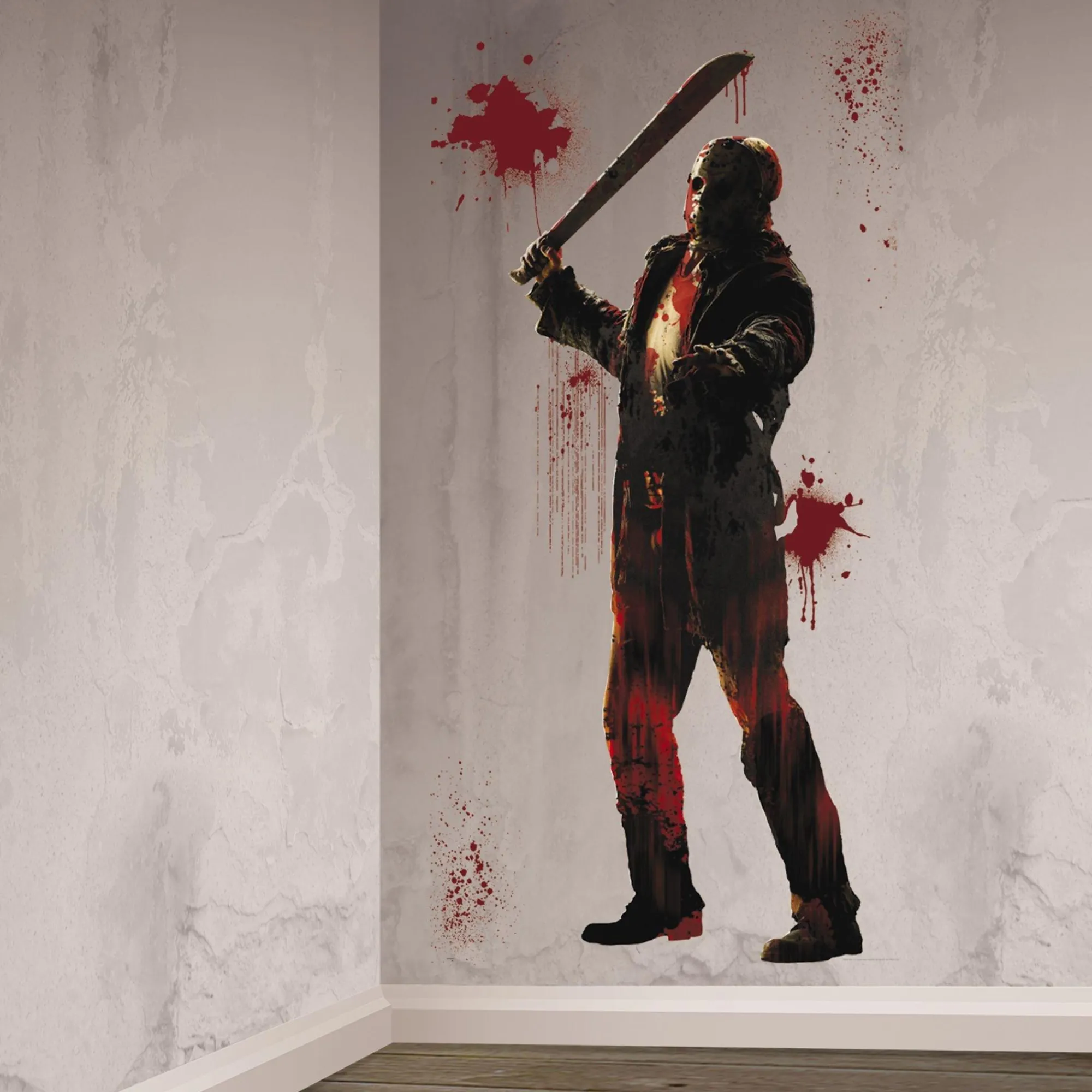 Party City Window & Wall Décor|Jason Voorhees Scene Setter Add-On - Friday The 13Th