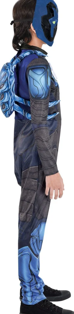 Boy Party City Superhero|Kids' Light-Up Blue Beetle Costume - Blue Beetle Movie